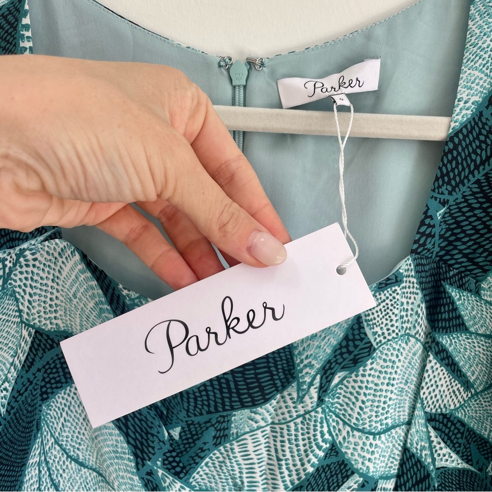 NWT Parker Mackenzie Dress in Palm Breeze Wedding Guest 0 - Picture 6 of 8